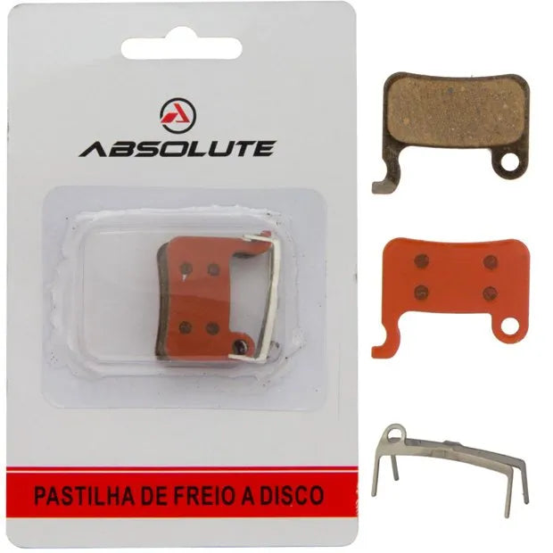 PASTILHA FREIO DISCO ABSOLUTE ABS-04S P/SHIMANO XTR 975/800/775