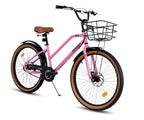 BICICLETA 24 ELLEVEN ELLY C/ CESTA ROSA/PRETO