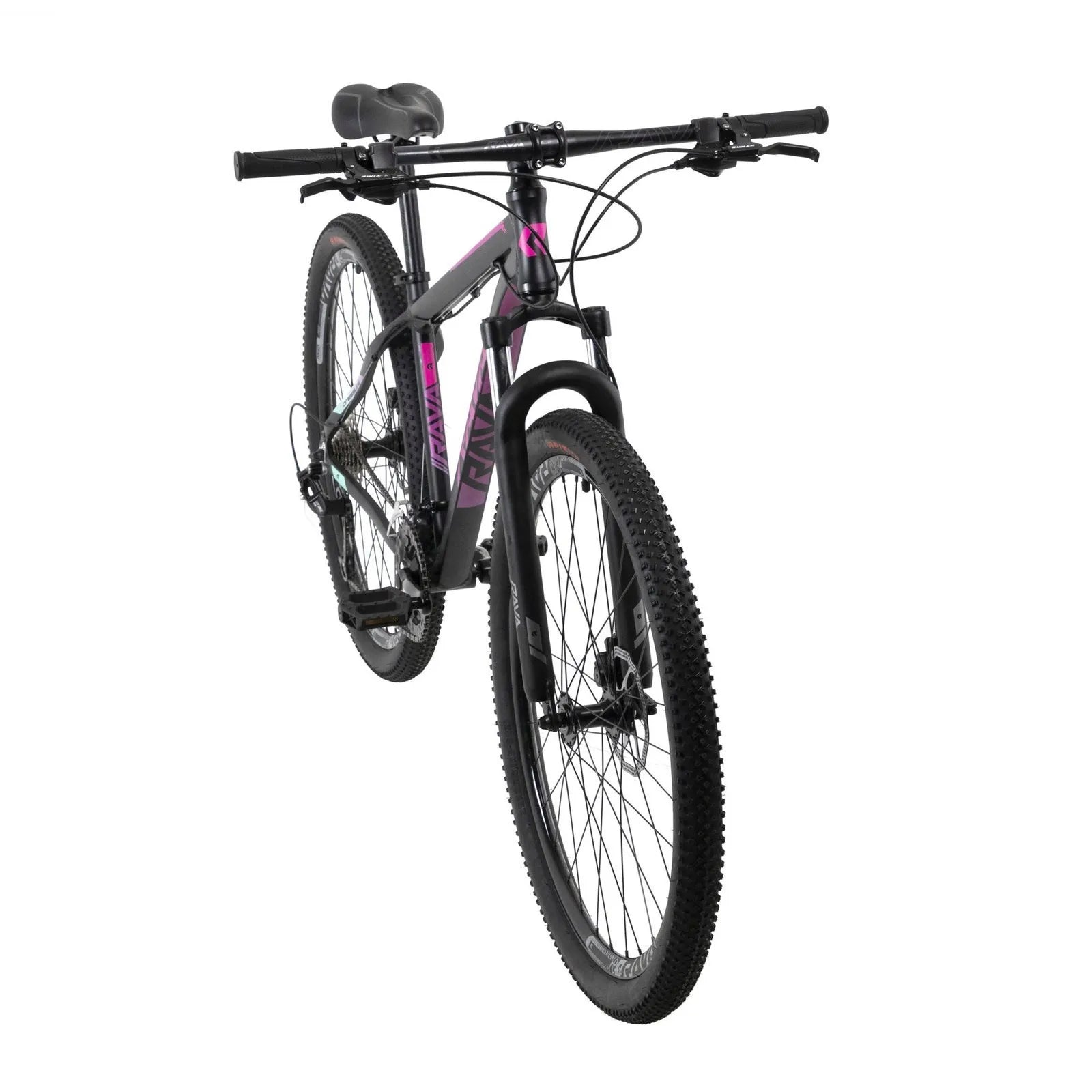 Bicicleta 29 Rava Pressure 24v X-Time C/ Freio Mecânico - Preto/Pink/Azul - (m - 17)