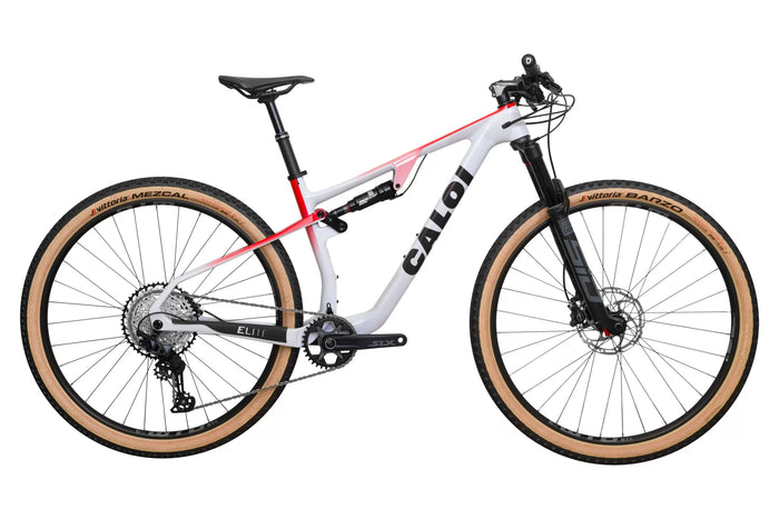 BICICLETA 29 CALOI FS SPORT CARBON SHIMANO SLX 12V 2025 - BRANCO / M