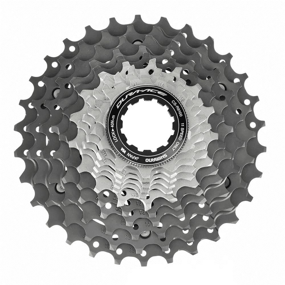 CASSETE 11V SHIMANO DURA ACE CS-R9100 TITÂNIO 11/30D (ICSR910011130) - CINZA