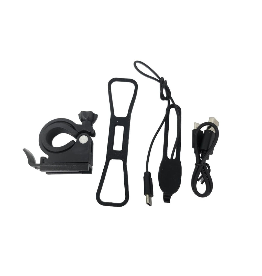 Suporte Elleven 4 em 1 para Celular com Farol, Buzina e Power Bank - Preto