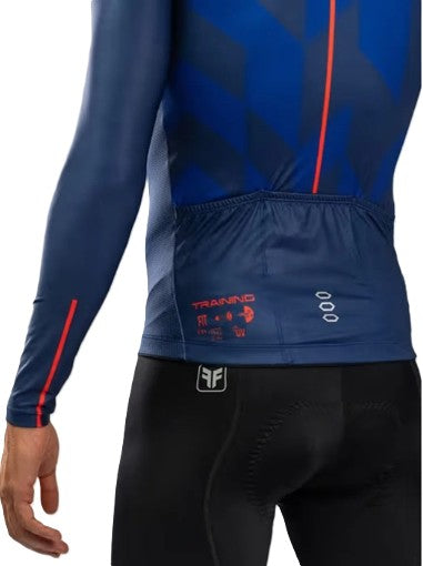 Camisa Cic. Manga Longa Free Force Training Motion  Azul - G
