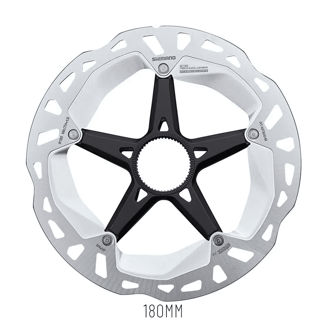 ROTOR DE FREIO A DISCO SHIMANO C. LOCK XT MT800 ICE TECH FREEZA 180mm EXTERNO