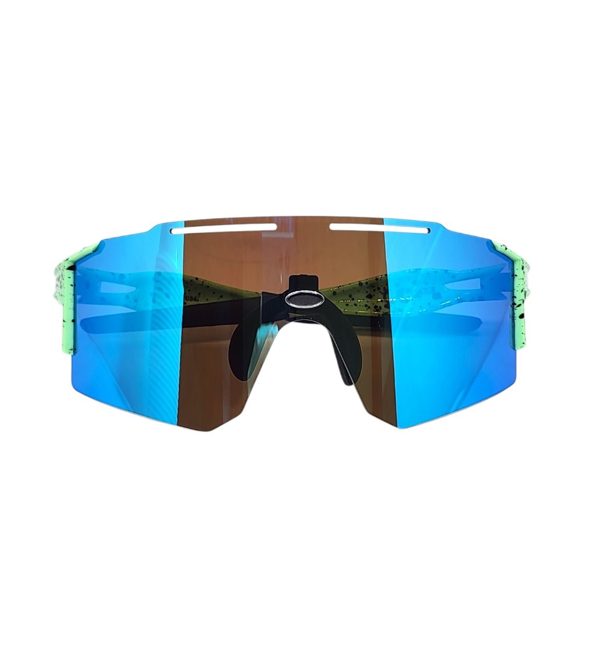 Oculos Ciclismo Xq550 Lente Policarbonato Colors Uv400 Verde Agua