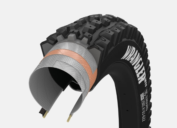 PNEU 29X2.40 GOODYEAR WRANGLER MTR ENDURO TUBELESS COMPLETE PRETO GR.023.61.622.V002.R