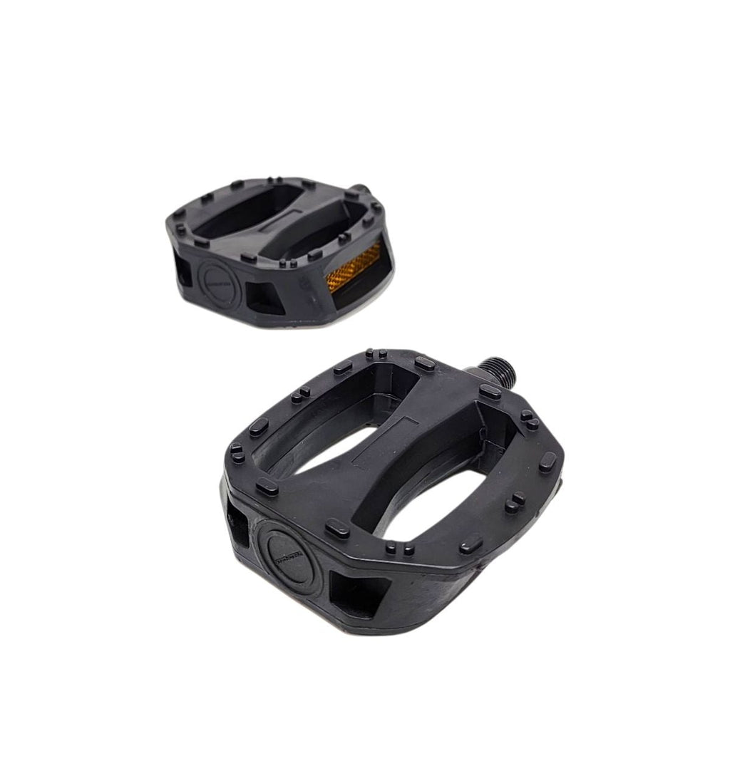 PEDAL INFANTIL 1/2 PLASTICO COM REFLETOR PRETO