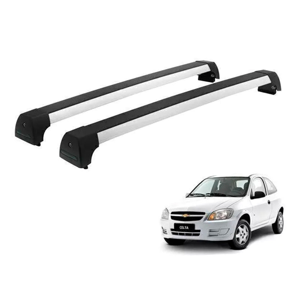 RACK LONG LIFE SPORT ALUM. PRATA P/ CHEVROLET CLASSIC/CORSA SEDAN/HATCH- 4 PORTAS (ACs-4)