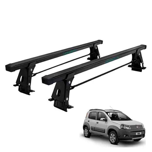 RACK DE TETO LONG LIFE AÇO P/ NOVO UNO - 2 PORTAS (2011 À 2012 E A PARTIR DE 2015/ NOVO UNO) (FU-2) - PRETO