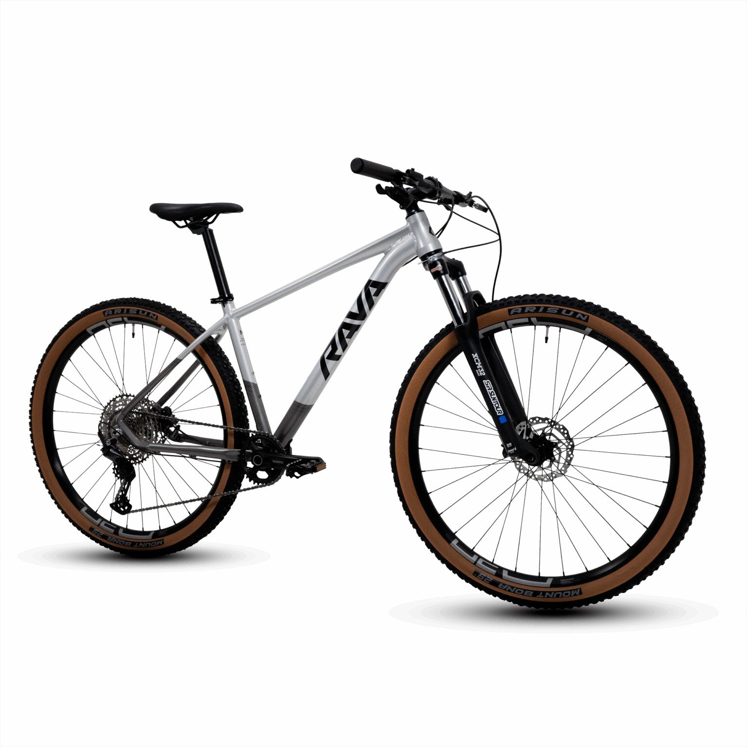 BICICLETA 29 RAVA NAZCASHIMANO DEORE 12V BOOST SUNTOUR CINZA/BRANCO M-17