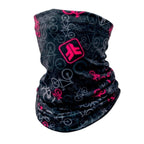 BANDANA FREE FORCE BICYCLE PRETO/ROSA MULTIFUNCIONAL