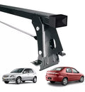 RACK DE TETO LONG LIFE AÇO CHEVROLET PRISMA TODOS ATÉ 2012 4 PORTAS - PRETO