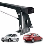RACK DE TETO LONG LIFE AÇO CHEVROLET PRISMA TODOS ATÉ 2012 4 PORTAS - PRETO
