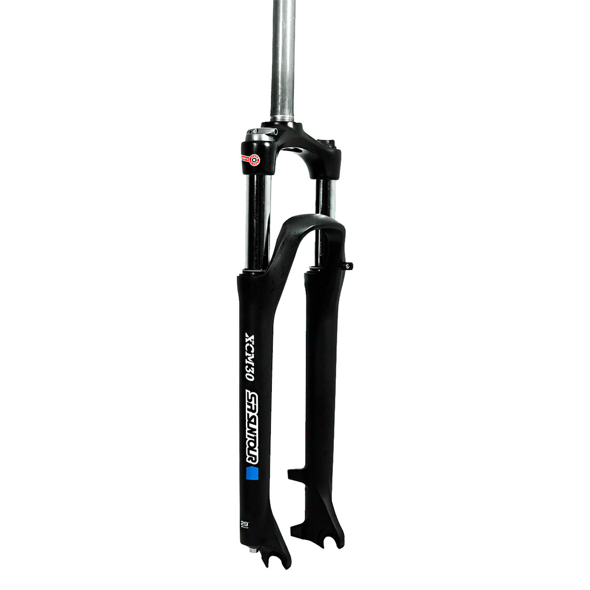SUSPENSÃO DE BICICLETA 29 AHEAD SUNTOUR XCM30 100MM TRAVA REMOTA (ESPIGA CORTADA 215mm) - PRETO - AHEAD SET