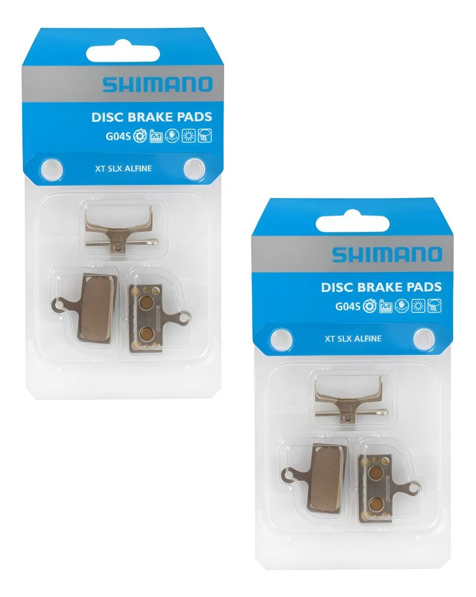 PASTILHA FREIO DISCO SHIMANO G04S METÁLICA XTR/XT 2 PARES