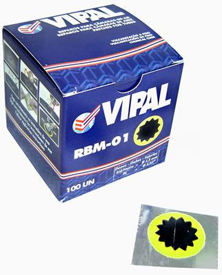 REMENDO VIPAL REDONDO PEQUENO SPEED RBM-01 UNIDADE (25MM) - PRETO