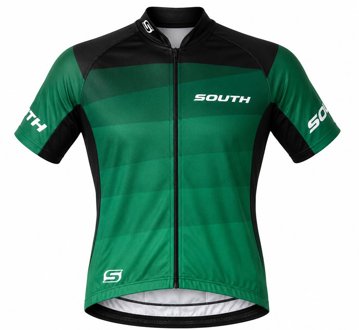 Camisa Ciclismo Refactor South Preto/Verde - PRETO/VERDE / P