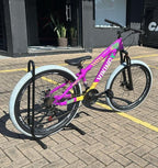 BICICLETA 26 VIKING-X TUFF 30  ROXO/AMARELO