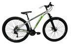BICICLETA  ARO 29 ABSOLUTE WILD PRATA/VERDE S - 15