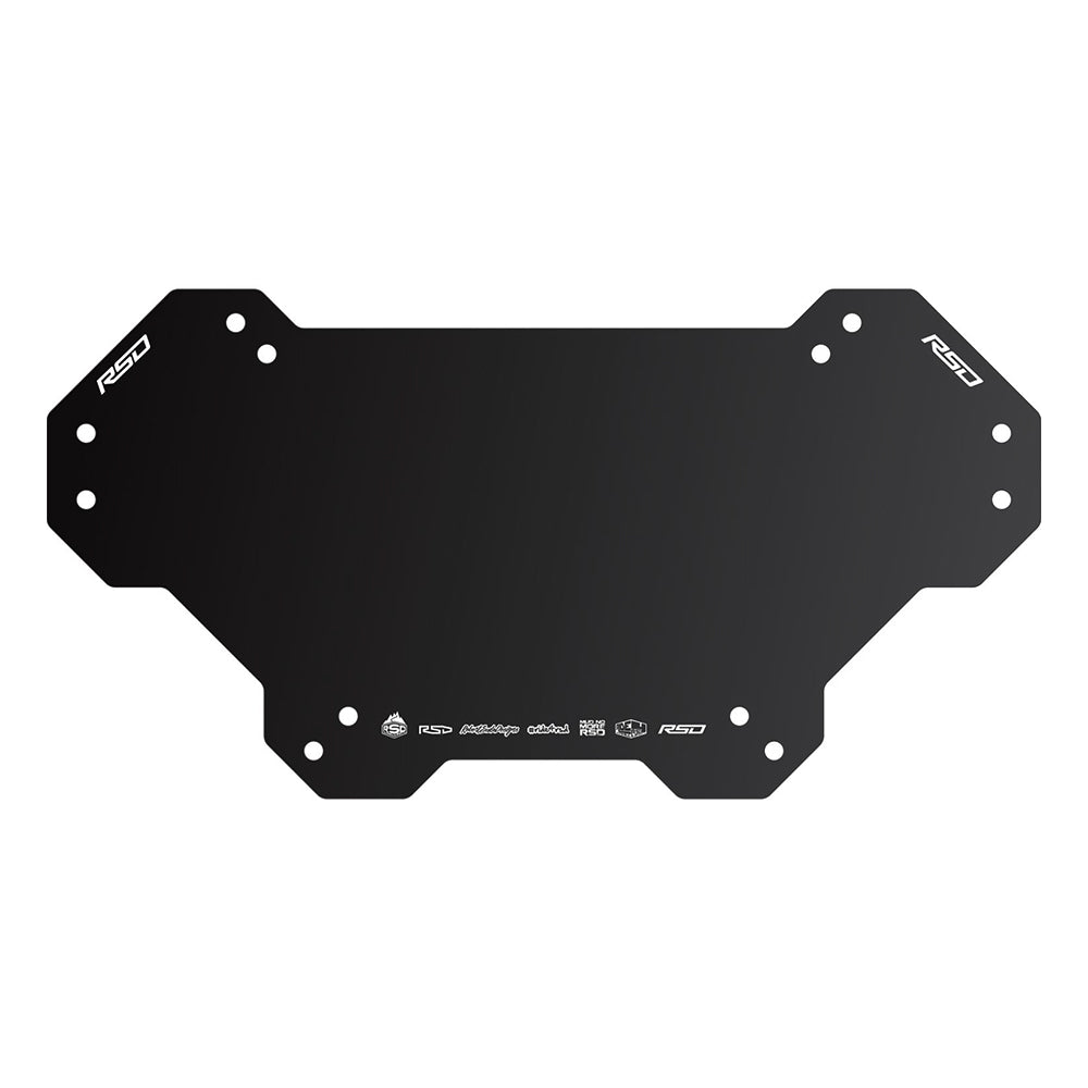 PLACA NUMBER BOARD SC RSD PARA GARFOS SINGLE CROWN - PRETO