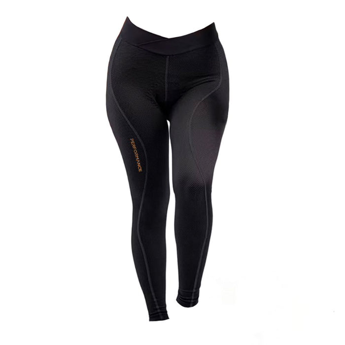 CALÇA CICLISMO FREE FORCE FEM PERFORMANCE CARBON AIR GEL - CARBON / GG