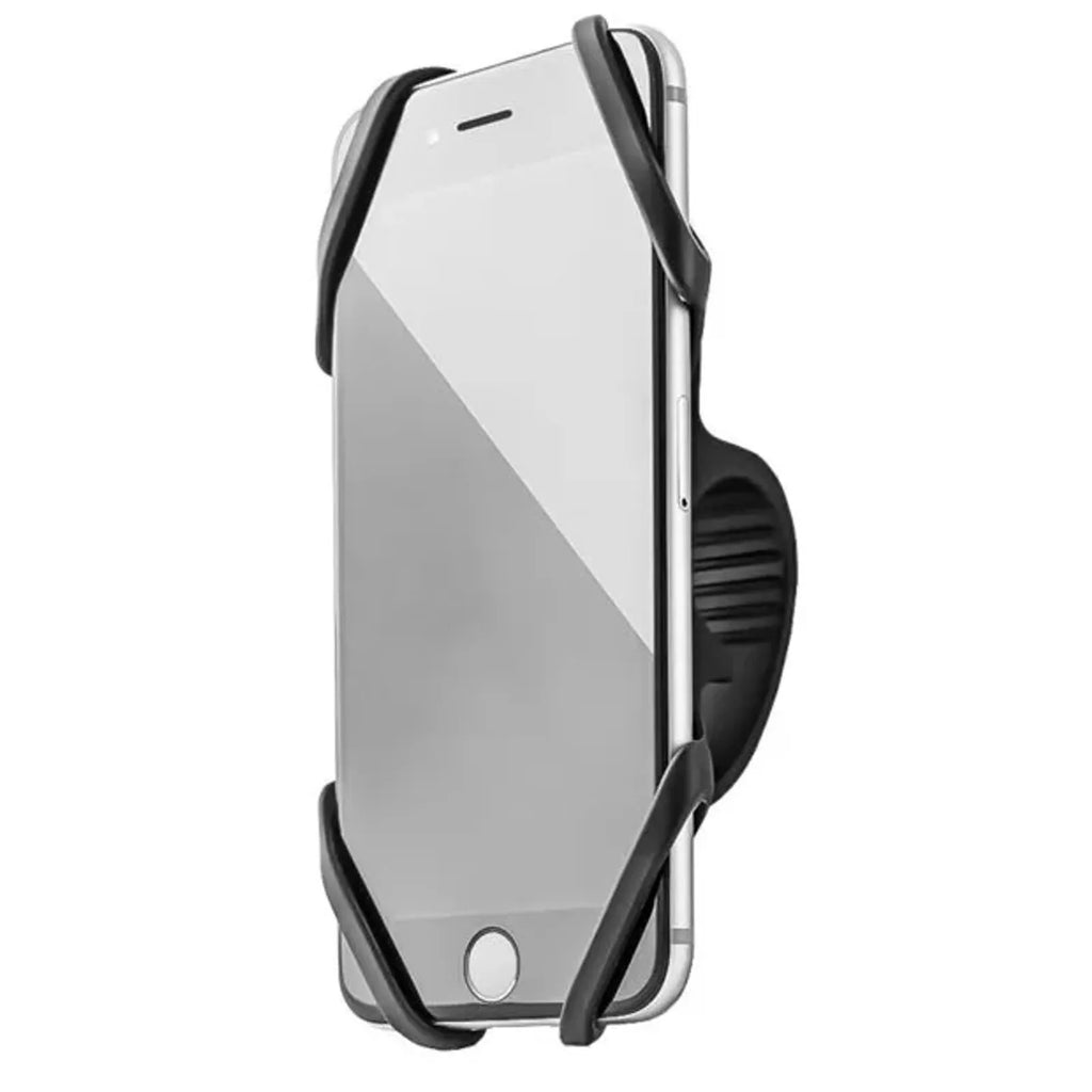 SUPORTE SLIM SMARTPHONE SILICONE ELLEVEN COM ABRAÇADEIRA PRETO