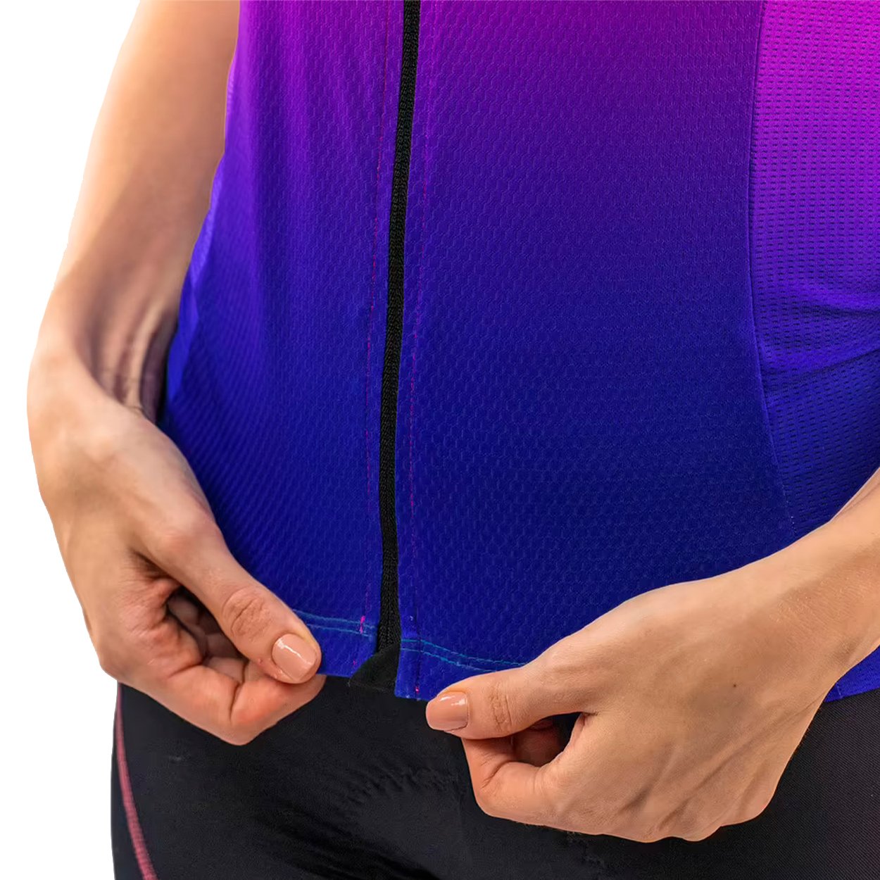 CAMISA CICLISMO FREE FORCE START ALL FIT FEMININA - ROSA/AZUL - M