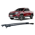 RACK DE TETO LONG LIFE LIGHT AÇO P/  FIAT TORO COM LONGARINA  (9090E) - PRETO