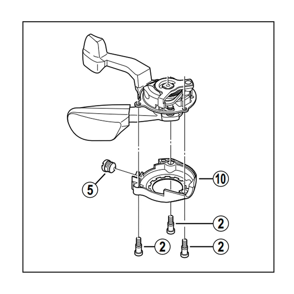MECANISMO PARA ALAVANCA DE CÂMBIO SHIMANO XT SL-M750 ESQUERDO (Y6CE98020)