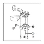 MECANISMO PARA ALAVANCA DE CÂMBIO SHIMANO XT SL-M750 ESQUERDO (Y6CE98020)