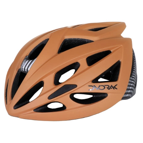 CAPACETE DE CICLISMO DVORAK SL17 COM LED MARROM TAM G 57-60cm