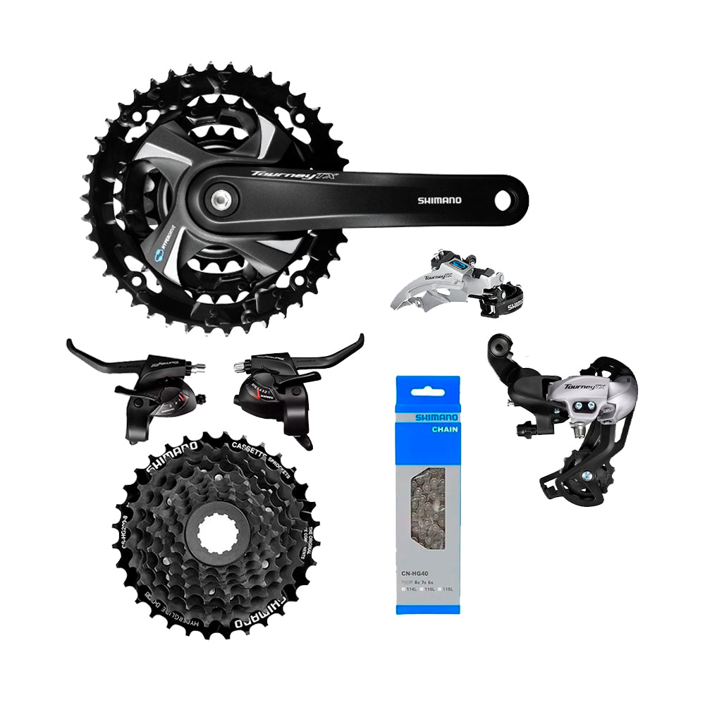KIT TRANSMISSÃO SHIMANO TOURNEY TX800 24V