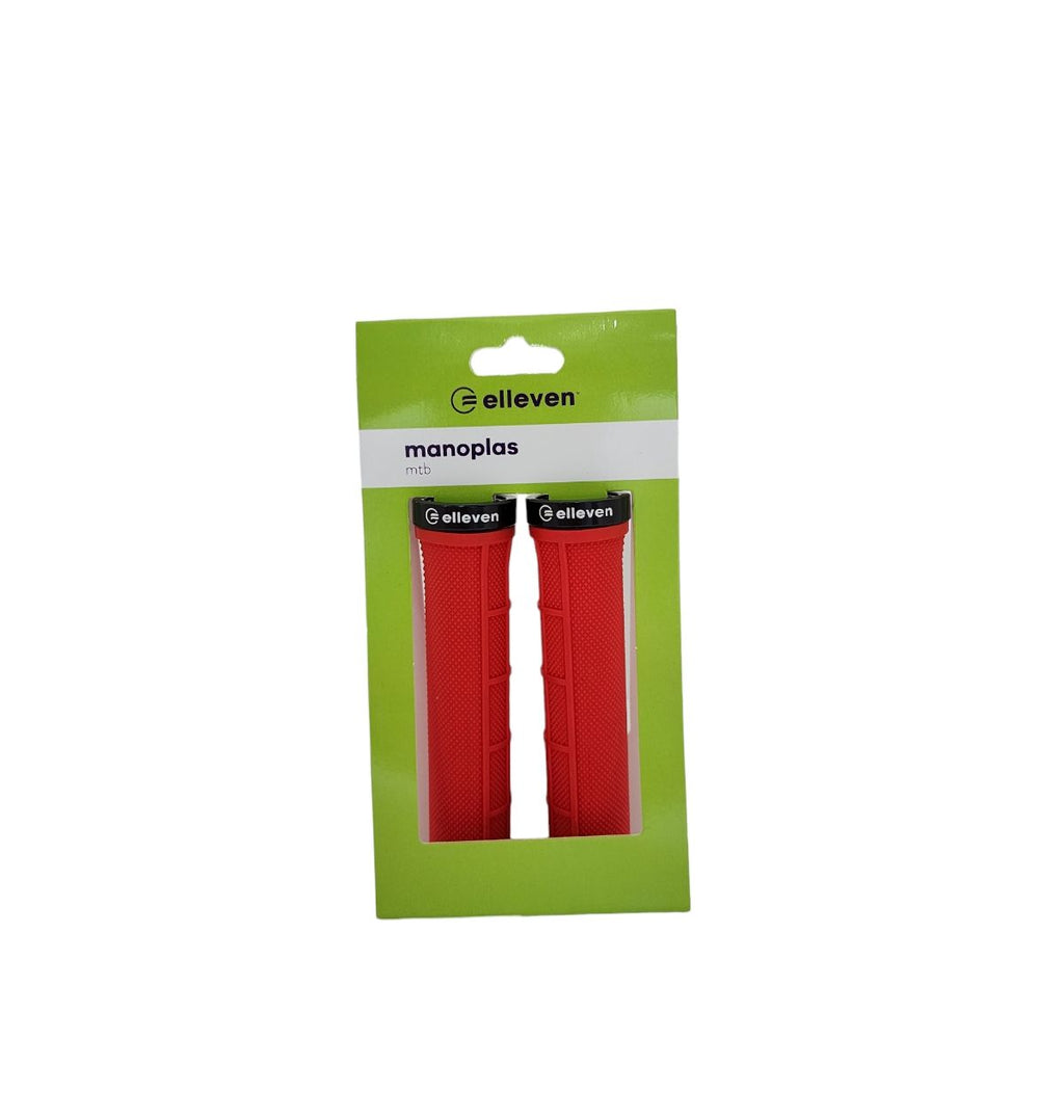 MANOPLA ELLEVEN MTB PRO C/ TRAVA 130MM VERMELHO