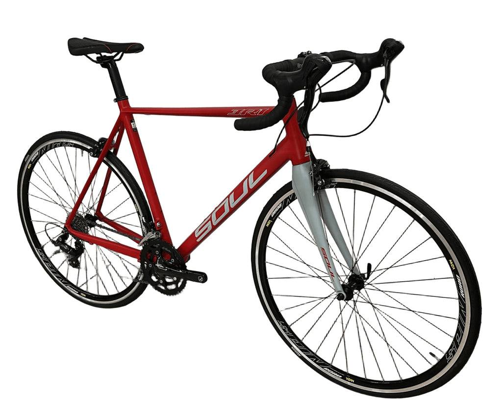 Bicicleta 700 Soul 3r1 Shimano Sora 18v Vermelho/Branco Tam 56