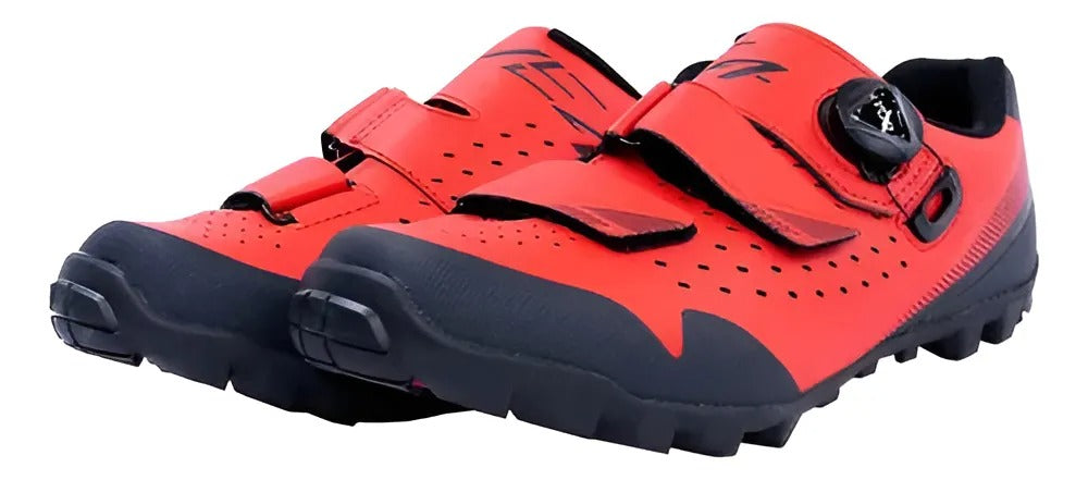 SAPATILHA SHIMANO MTB SH-ME400 TAM 34 VERMELHO C/ AJUSTE BOA