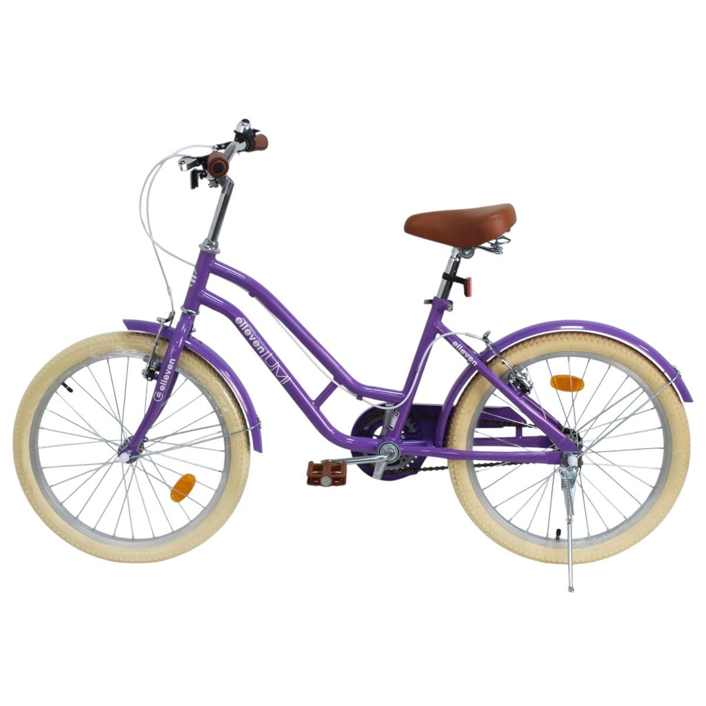 Bicicleta 20 Elleven Lumi 2026 Roxo/Branco