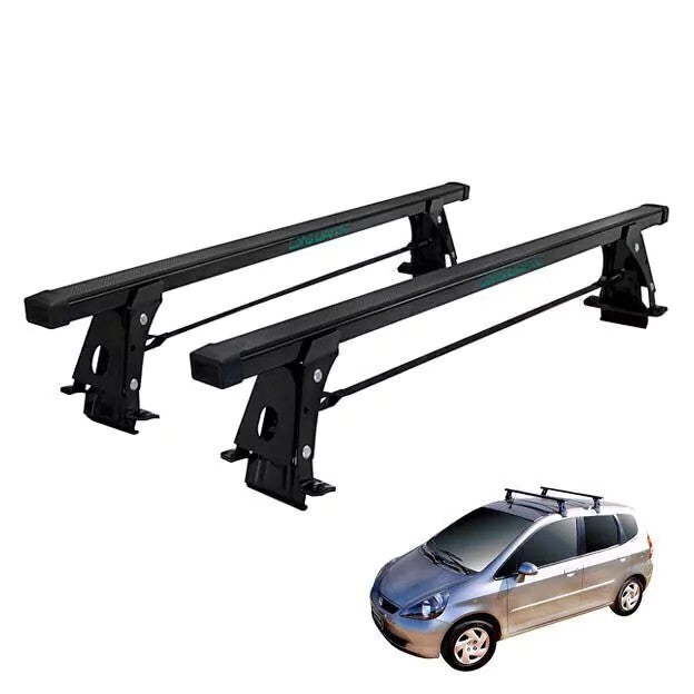 RACK DE TETO LONG LIFE AÇO P/ HONDA FIT (ATÉ 2008) (HF) - PRETO