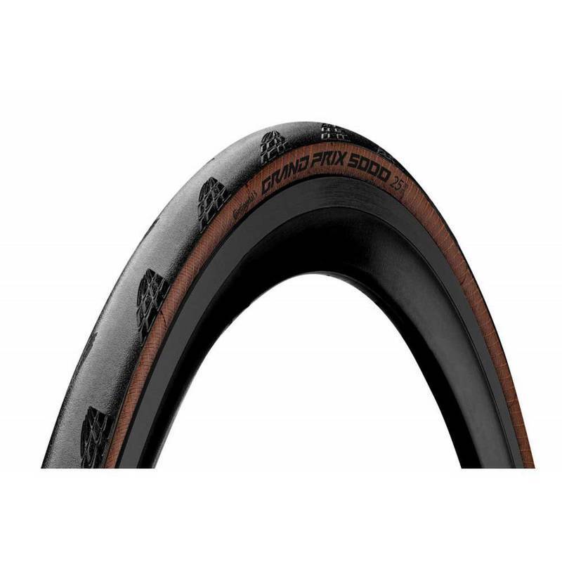 PNEU 700X25 CONTINENTAL GRAND PRIX 5000 VECTRAN B. BLKCHILI - PRETO/MARROM - 700X25