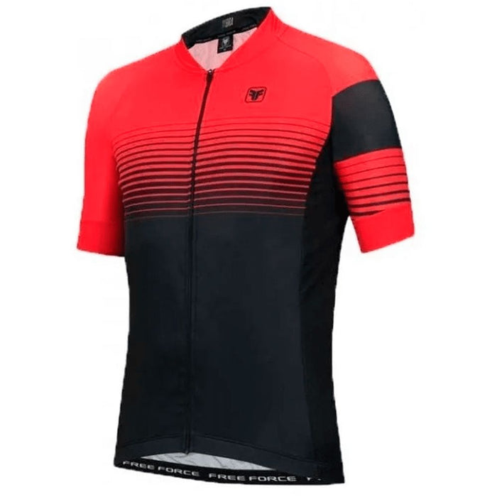 CAMISA CICLISMO FREE FORCE SPORT REDDISH - PRETO/VERMELHO / P