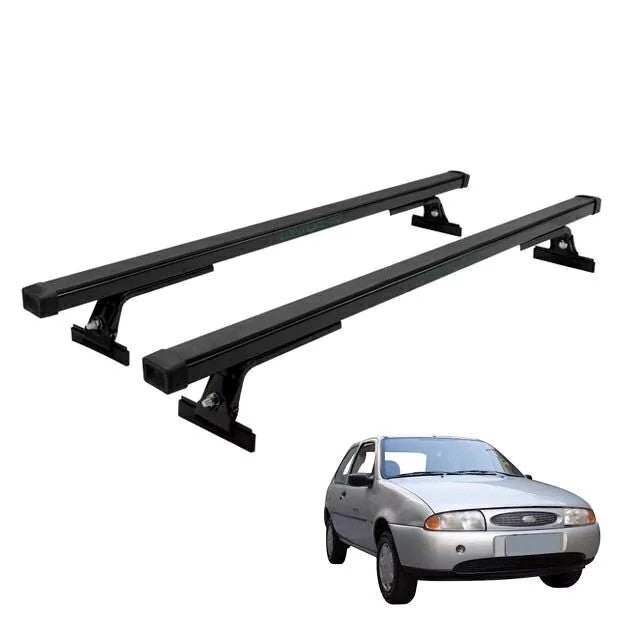 RACK DE TETO LONG LIFE AÇO P/ FIESTA – 2 PORTAS (ATÉ 2002 - SEM REMOVER O FRISO ) (FI-2) - PRETO