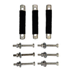 KIT DE FIXAÇÃO TRANSBIKE CALHA TETO LONG LIFE (KIT 1) - ZINCADO