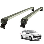RACK DE TETO LONG LIFE SPORT P/ 3008 (ATÉ 2017 ) (EXCETO COM TETO SOLAR PANORÂMICO) (A3008) - ALUMÍNIO