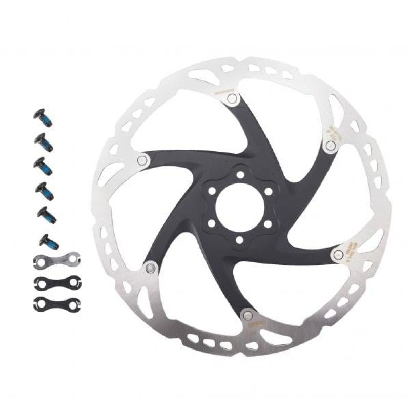 ROTOR DE FREIO A DISCO SHIMANO DEORE XT RT76 203mm - PRATA - 203mm