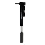 BOMBA ELLEVEN MINI TELESCÓPICA BICO AUTOMATICO C/ MANÕMETRO E SUPORTE (120PSI) - PRETO