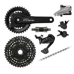 KIT TRANSMISSÃO SHIMANO CUES U4000 DUPLO 2X9V 41D