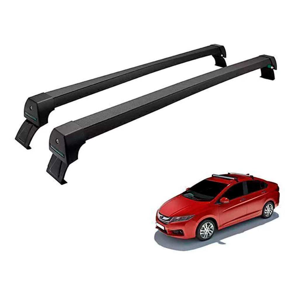 RACK LONG LIFE SPORT ALUM. PRETO P/ HONDA CITY - 2009 A 2014 (PCit)