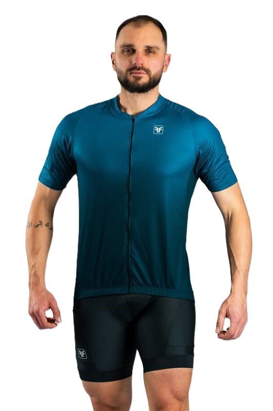 Camisa De Ciclismo Masculina Free Force Basic Cobalt 2024