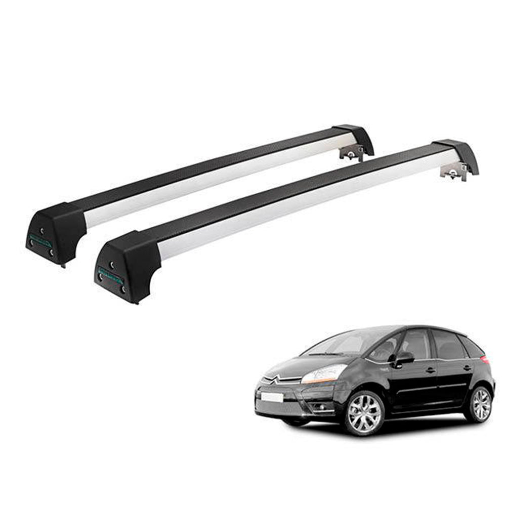 RACK LONG LIFE SPORT ALUM. PRATA P/ CITROEN C4 PICASSO ATE 2016 (AC4Pi) - PRATA