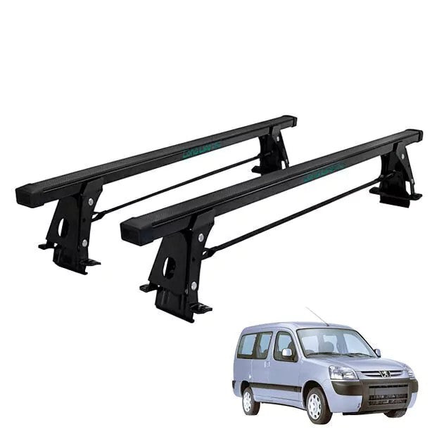 RACK DE TETO LONG LIFE AÇO P/ PEUGEOT PARTNER ( ATE 2018 ) (PP) - PRETO