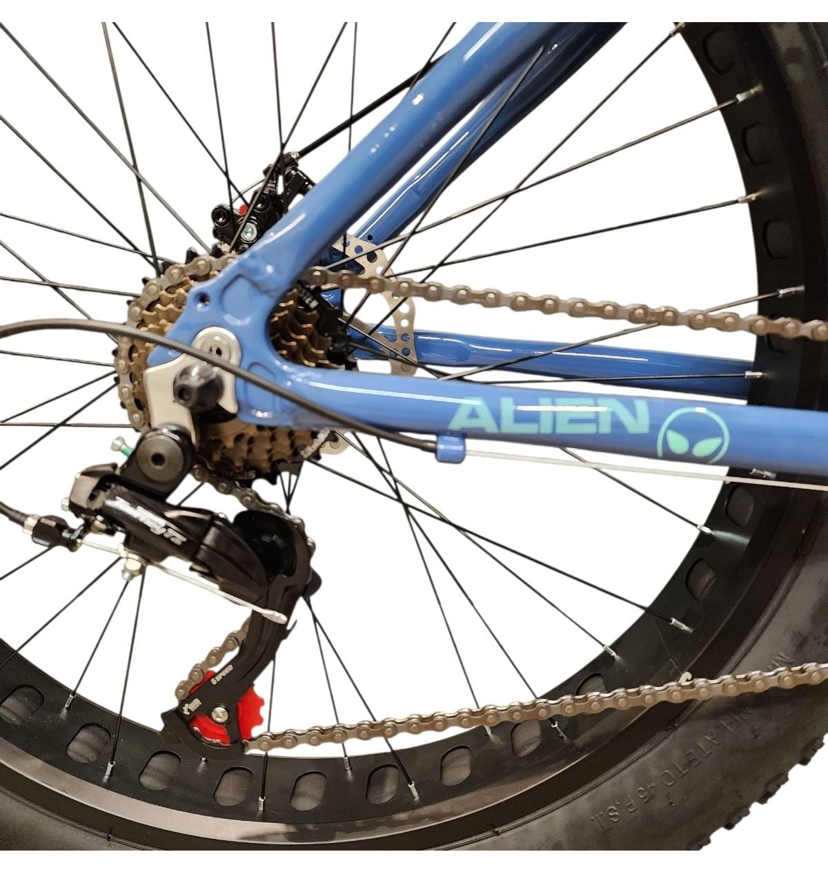 BICICLETA 26 ELLEVEN ALIEN FAT BIKE 21V SHIMANO AZUL/VERDE